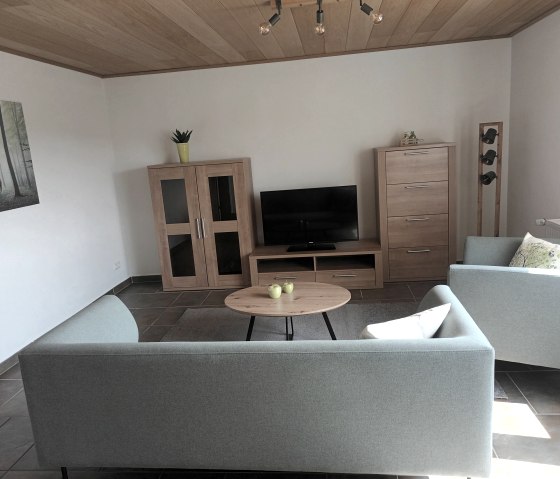 Wohnzimmer Ferienwohnung Eifelzeiten, © Ferienwohnung Eifelzeiten,Gossen