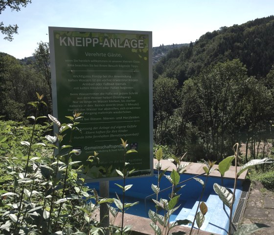 Schild Kneipp-Anlage, © Tourist-Information Bitburger Land M.Mayer