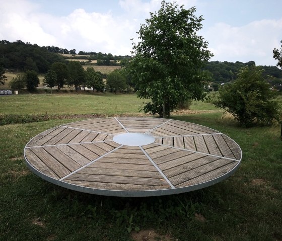 Balancier Scheibe im Parcours, © GesundLand Vulkaneifel GmbH