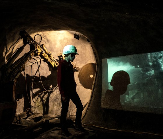 Maschine im Deutschen Schieferbergwerk, © Eifel Tourismus GmbH, D. Ketz