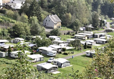 Blick aus dem Stadtwald "Hahn" auf Camp Kyllburg, © TI Bitburger Land