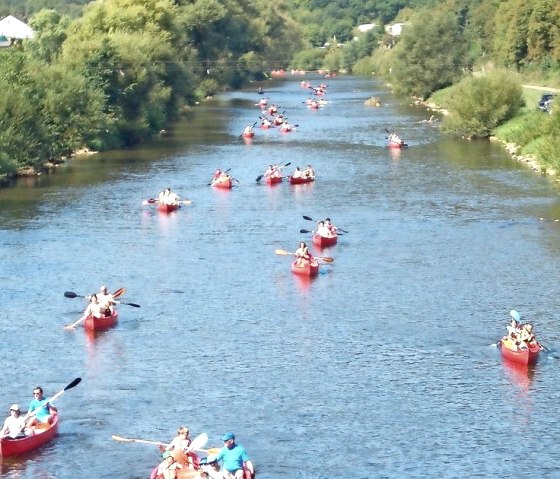 Kanu fahren auf dem Grenzfluss Sauer - 5km