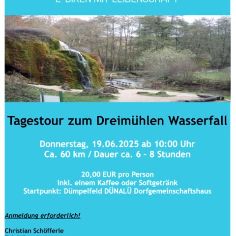 Tagestour zum Dreimühlen Wasserfall, © Christian Schöfferle /  E-Biken mit Leidenschaft