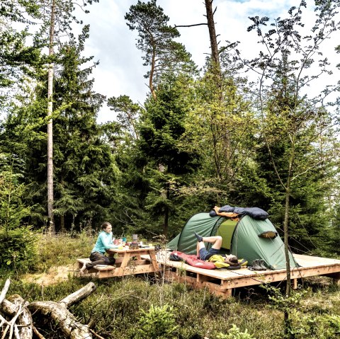 Trekkingplatz Eifel mitten in der Natur bei Dahlem, © Naturpark Nordeifel, N. Noell