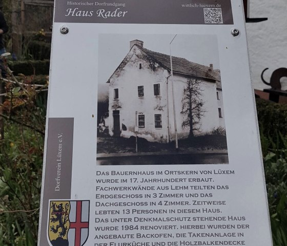 Haus Rader, Station 2, Dorfrundgang, © Tourist-Information Wittlich Stadt & Land