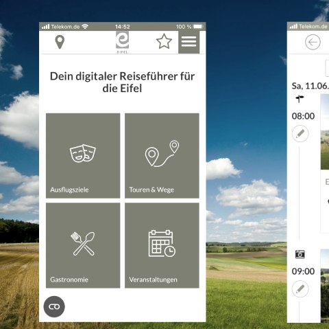 Eifel-PWA Digitaler Reiseführer, © Eifel Tourismus GmbH