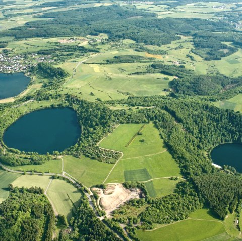 Dauner Maare von oben, © GesundLand Vulkaneifel/D. Ketz