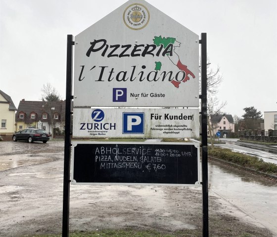 Schild Pizzeria, © Tourist-Information Wittlich Stadt & Land