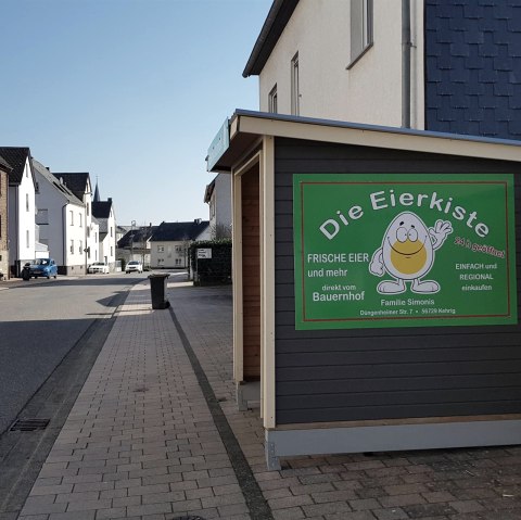 Die Eierkiste in der Düngenheimer Straße, © Foto: Svenja Schulze-Entrup, Quelle: Touristik-Büro Vordereifel