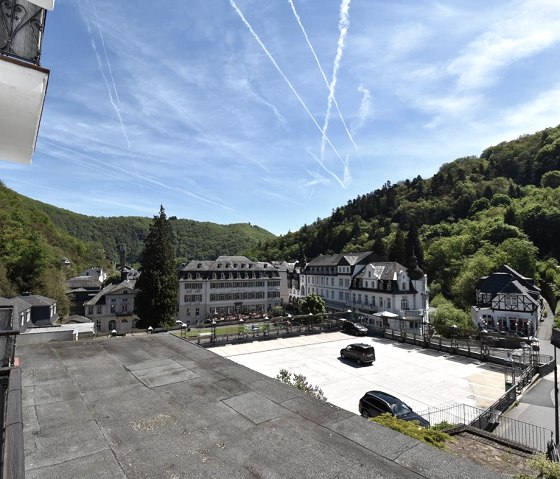 FeWo Therme und Kondel Balkon Aussicht