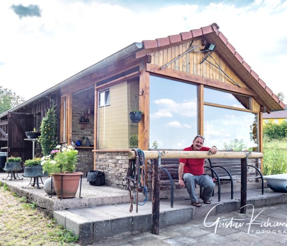 Grillaus im Garten, © Nordeifel Tourismus GmbH & Ferienwohnung Sternenblick Hellenthal