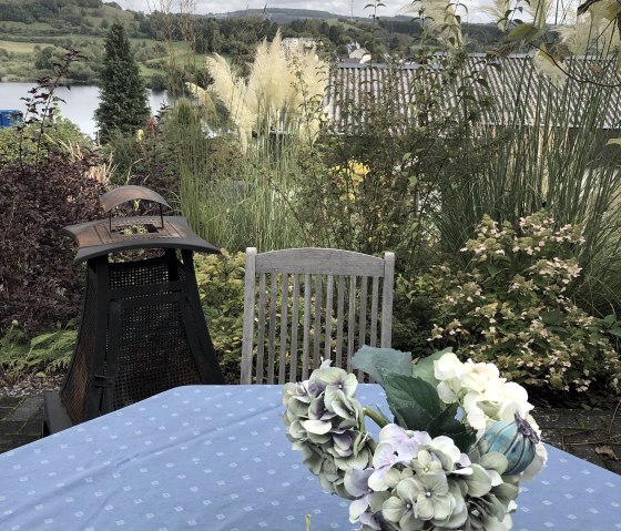 Terrasse im Herbst