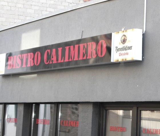 Bistro Calimero belettering, © VG Pellenz/Chagas da Silva