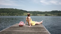 Schwimmen im Schalkenmehrener Maar, © GesundLand Vulkaneifel