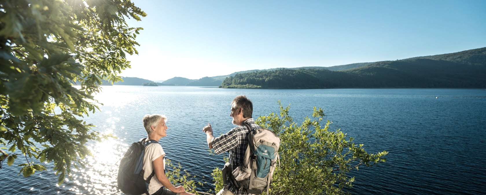 Wandern am Rursee im Nationalpark Eifel, © Städteregion Aachen, D. Ketz