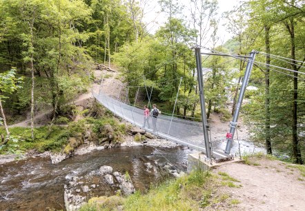 Hängebrücke über die Lieser zur Pleiner Mühle, © Celine Junker