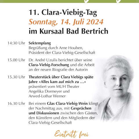 Clara-Viebig-Tag 2024_Plakat, © GesundLand Vulkaneifel/Clara-Viebig-Gesellschaft