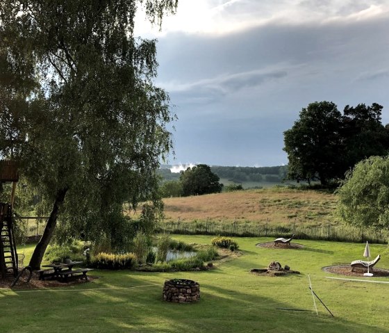 Garten mit Panoramaaussicht