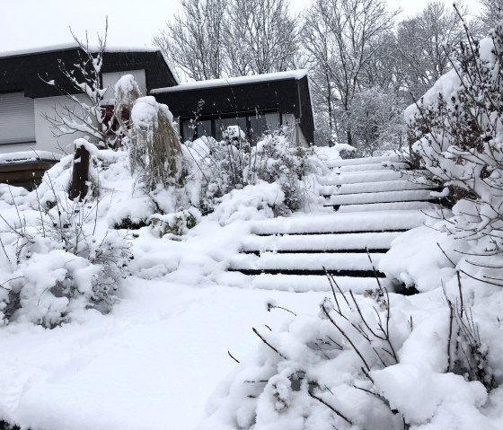 Ferienhaus im Winter