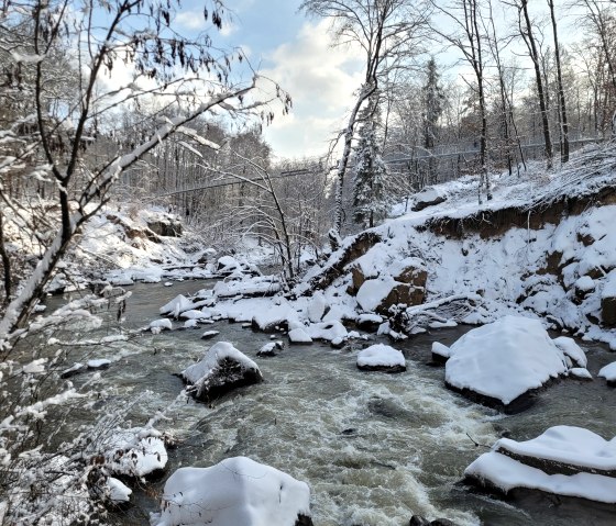 Hängebrücke über die Irreler Wasserfälle, © Felsenland Südeifel Tourismus GmbH