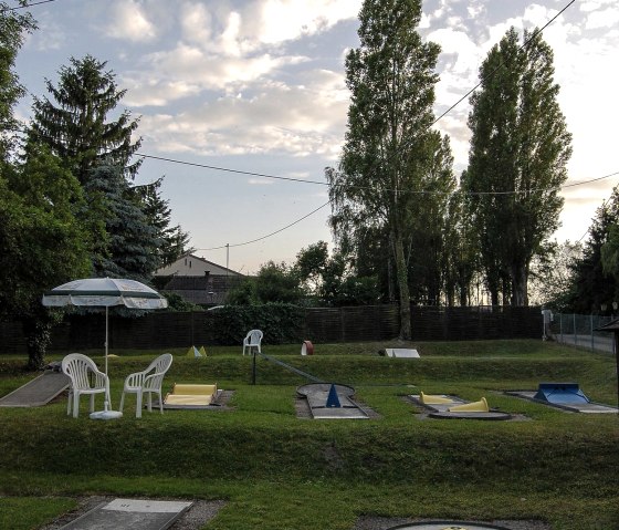 Our miniature golf at sunset, © A. Rüber