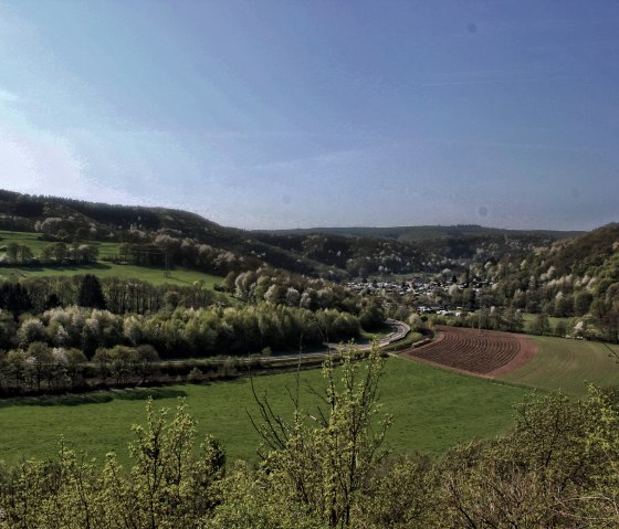 Wandern mit Blick auf Blens