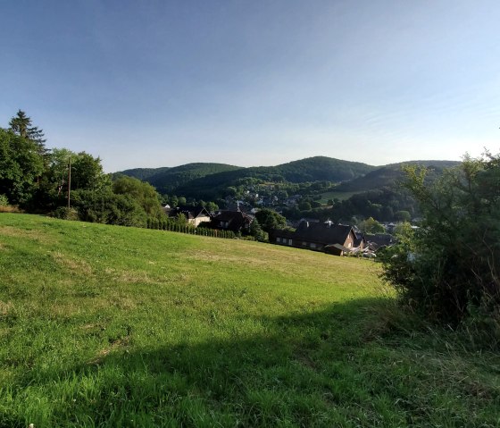 Blick auf Eicherscheid im Sommer