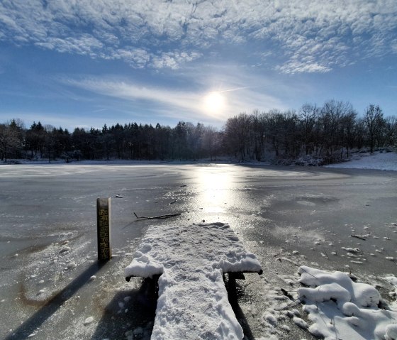 Windsborn Kratersee im Winter, © GesundLand Vulkaneifel GmbH