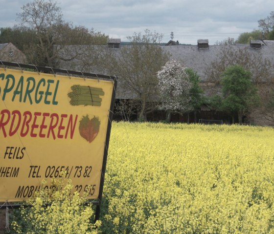 Schild Hofverkauf, © VG Maifeld