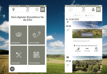 Eifel-PWA Digitaler Reiseführer, © Eifel Tourismus GmbH