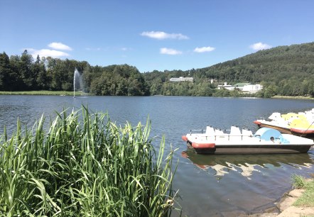 Stausee Biersdorf - Tretboote, © TI Bitburger Land