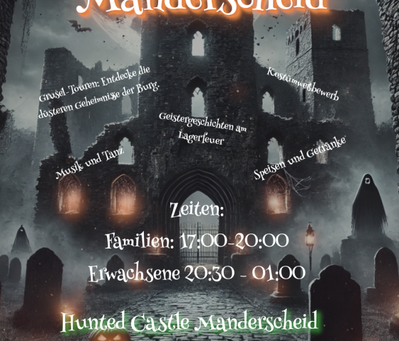 Plakat Halloween, © Manderscheider Ritterschaft