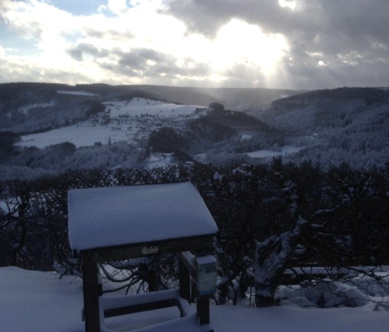 Blick ins Rurtal, Winter 2017, © kph &  Nordeifel Tourismus GmbH