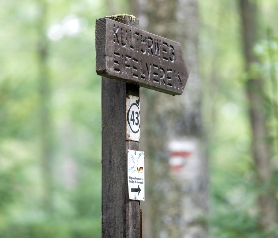 37 Kalterherberg Wegschild Vennapostel, © Eifel Tourismus GmbH, AR-shapefruit AG