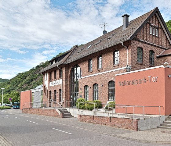 Nationalpark-Tor Heimbach am Bahnhof, Start der Radtour, © Foto Achim Meurer