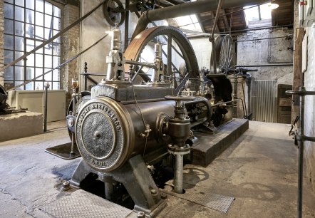 Dampfmaschine der Tuchfabrik Müller, © LVR-Industriemuseum, Foto: Willi Filz