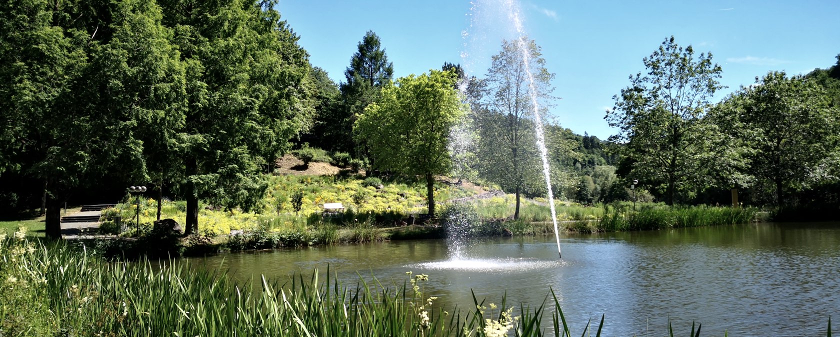 Wasserfontäne im Dauner Kurpark, © GesundLand Vulkaneifel