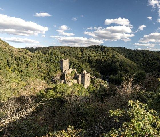 Blick auf Manderscheider Burgen, © Rheinland-Pfalz Tourismus GmbH, Dominik Ketz