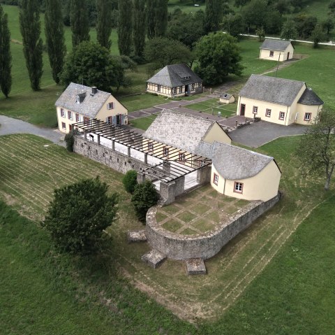 Villa Otrang Luftaufnahme, © GDKE-Rheinisches Landesmuseum Trier, Thomas Zühmer