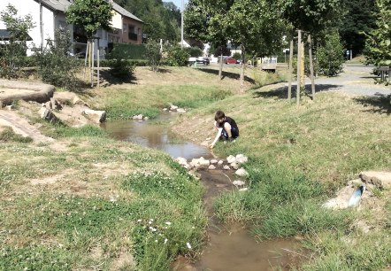 Wasserspielplatz am Stausee, © TI Bitburger Land