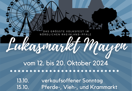 Plakat Lukasmarkt, © Stadtverwaltung Mayen