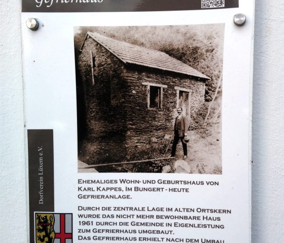 Infotafel Gefrierhaus, © Tourist-Information Wittlich Stadt & Land