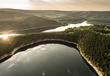 Nationalpark Eifel: Panorama Rursee mit Urfttalsperre, © Eifel Tourismus GmbH/D.Ketz