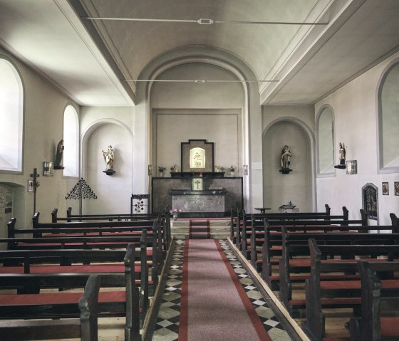 Innenansicht der Waldkapelle, © Schieferland Kaisersesch