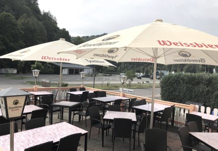 Terrasse - Pizzeria Romana, © Tourist-Information Bitburger Land