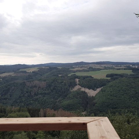 Blick von der Aussichtsplattform am Hochsimmer, © Foto: Svenja Schulze-Entrup, Quelle: Touristik-Büro Vordereifel