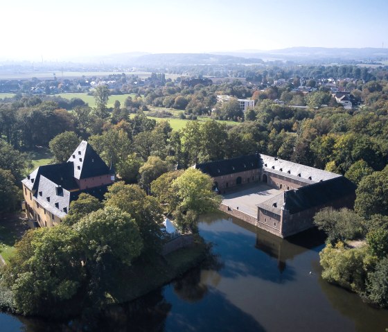 Le château de Burgau vu d'en haut, © VOTH 3D-Touren