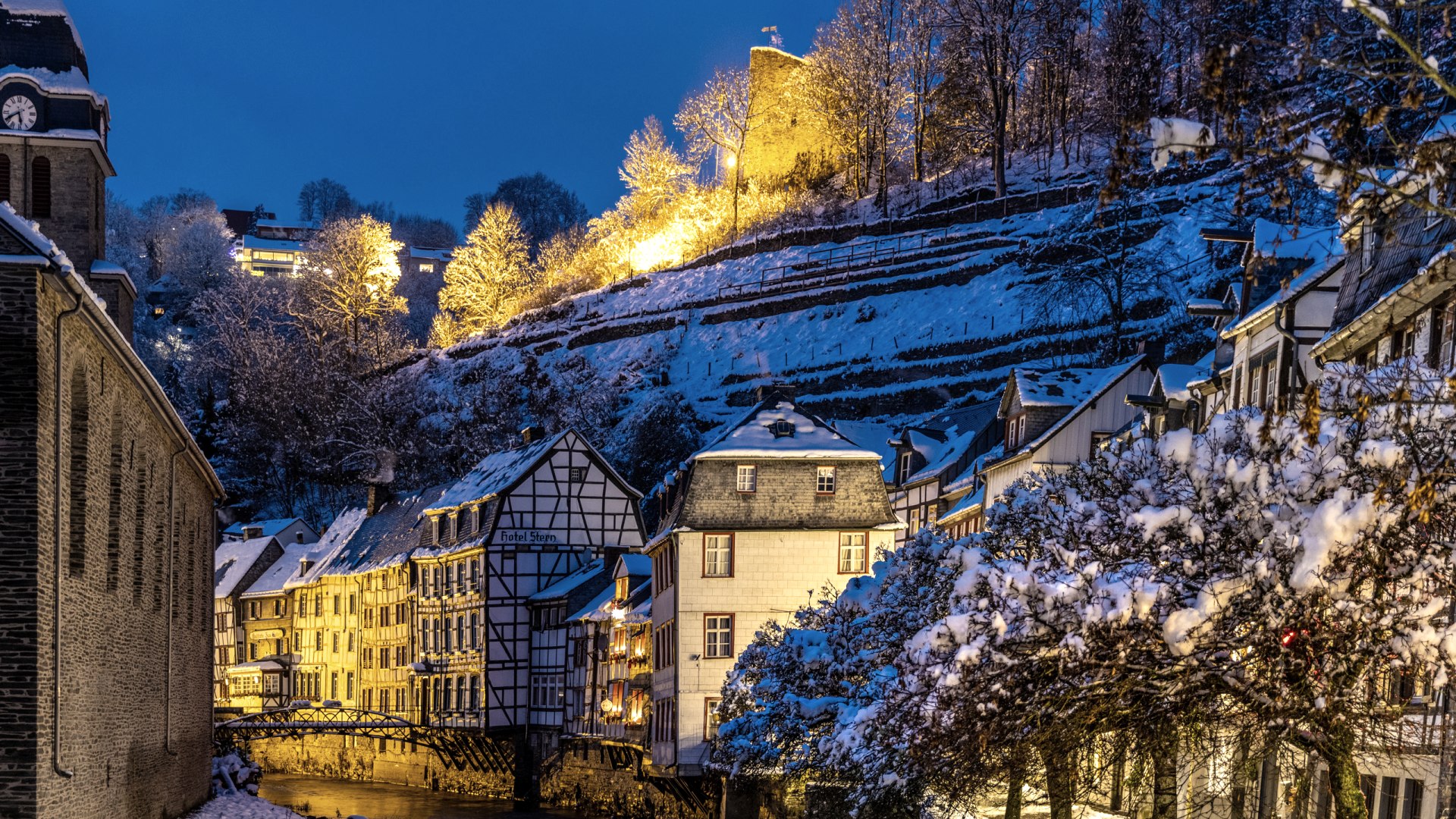 Monschau im Schnee, ©  Eifel Tourismus GmbH, Dominik Ketz