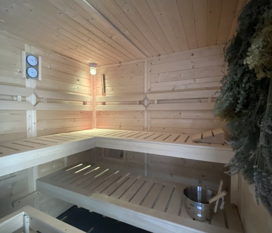 Sauna mit 3 Liegebänken