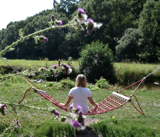 Achtsamkeitspunkt mit Hängematte, © GesundLand Vulkaneifel